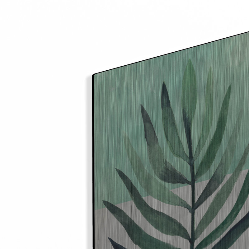  «Verging Palm 3» par Annie Warren, art mural en métal, 12 po x 16 po