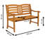 Izaguirre Wooden Garden Bench-48189587
