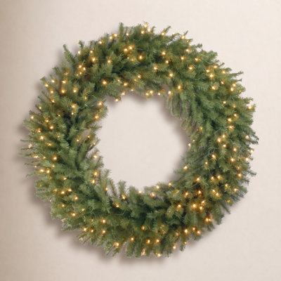 Fir Pre-Lit Wreath