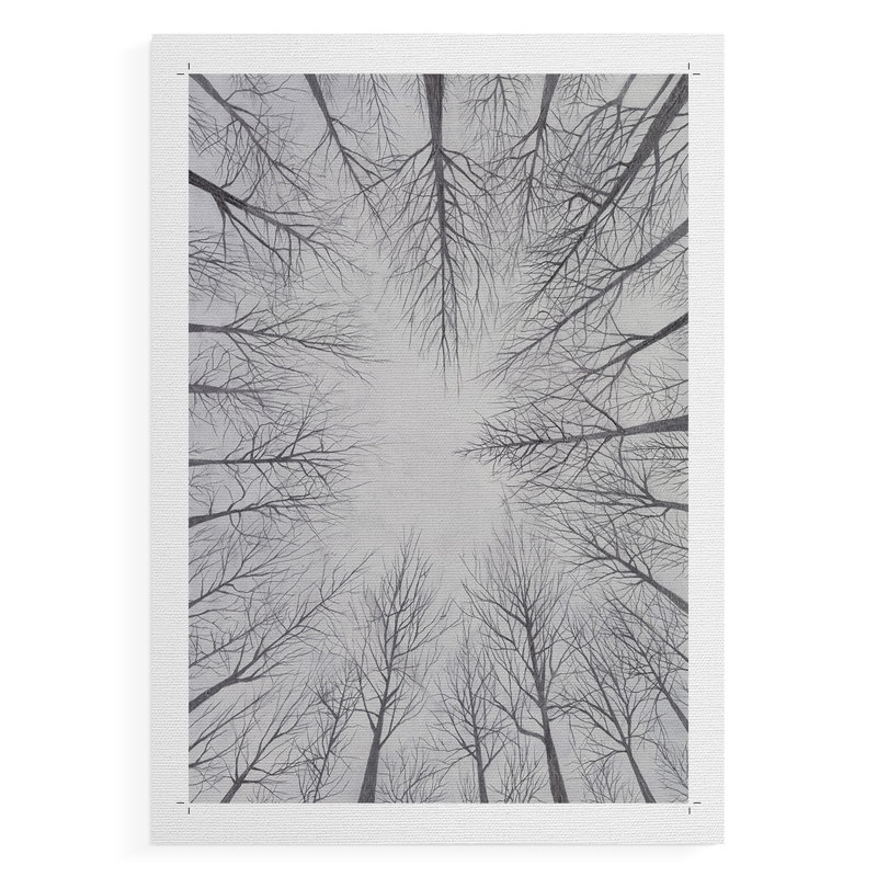 Deciduous Canopy I -Canvas Print Only - NOT FRAMED, 18" H x 12" W