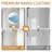 Neo-angle Shower Door 36" D X 36" W X 72" H, Corner Shower Enclosure With 1/4" (6mm) Frosted Tempered Glass Pivot Shower Doors Chrome-129392707-137252408