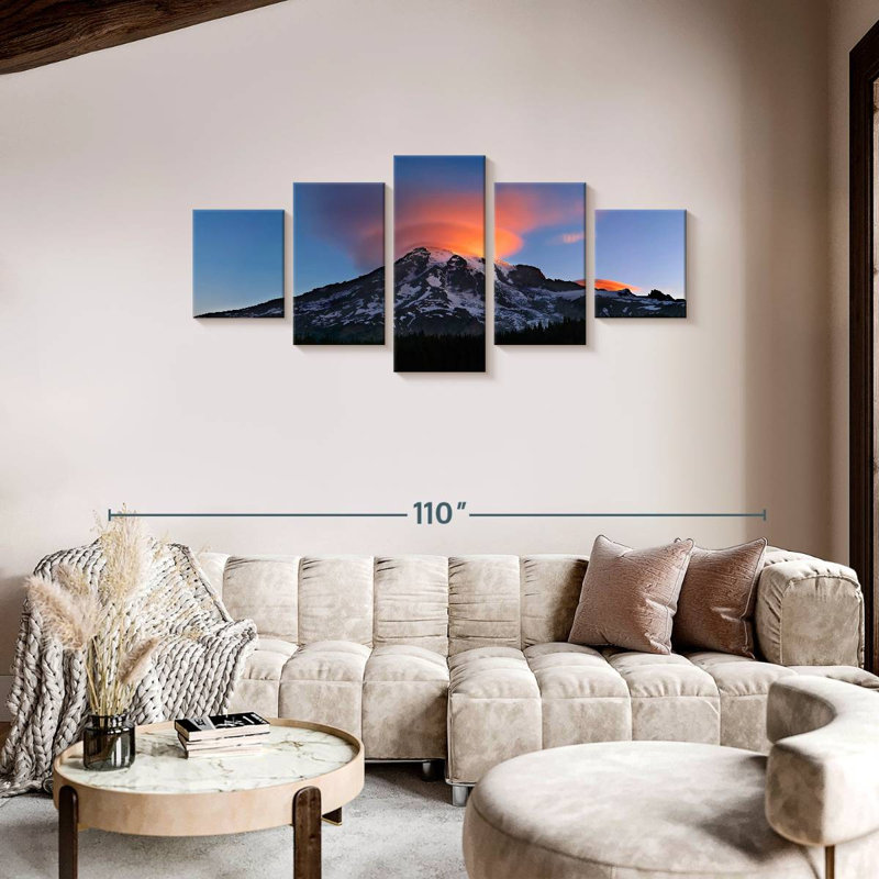 Mount Rainier Cloud Dome, 36" H x 80" W