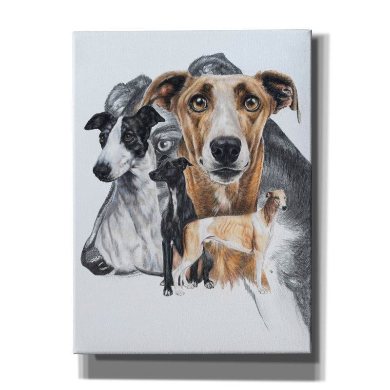 'Greyhound' by Barbara Keith, Canvas Wall Art, 54" H x 40" W x 1.5" D