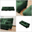 Canapé modulaire en chenille 3 places - Canapé modulaire à assise profonde pour salon confortable, vert-1707935502