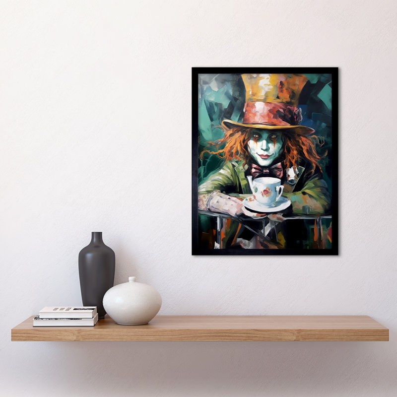 Auston Alice In Wonderland Mad Hatter Tea Party Portrait - Single Picture Frame Print
