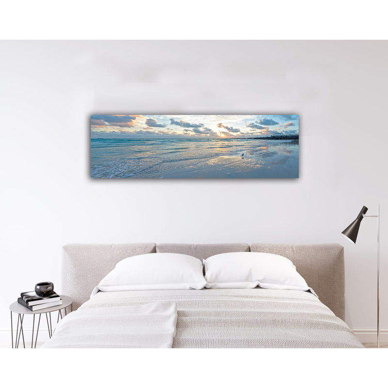Angela Seaside Serenity - reproduction d'art sur toile tendue, H 20 po x l 60 po x P 1,5 po