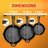 NutriChef Cast Iron Non-Stick 3 Piece Skillet Set