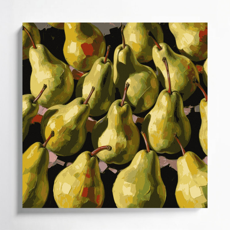 «Fruit Pear» par Bartlett, art mural sur toile, H 16 po x l 16 po