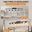 Ensemble d'éclairage sur rail à 6 spots noirs, appliques murales pour salle de bain, plafonniers de cuisine, spots orientables avec abat-jour en verre transparent pour cuisine, magasin ou couloir.-63805903