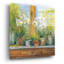 «Gardeners Table Orchids» par Carol Rowan, art mural en verre acrylique, 36 po x 36 po-1584943277