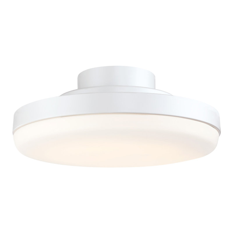 TriAire Ceiling Fan 12 inch Correlated Color Temperature (CCT) Select LED Light Kit - Matte White, Natural