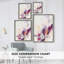 Impression polaire magenta polaire I - bois massif-901756017