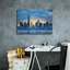Epic Graffiti 'Winter Sunrise New York City' by Rick Berk Canvas Wall Art, 26" x 18"-109177534