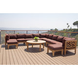 Monterey Outdoor 7 - Piece Teak Conversation Set