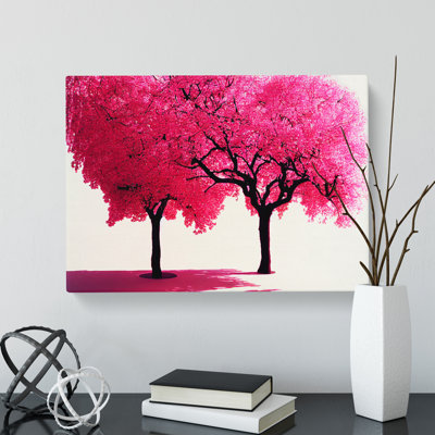 Powerful Cherry Blossom Trees - Wrapped Canvas