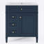 Meuble-lavabo de salle de bain avec lavabo, armoire de rangement pour salle de bain avec tiroir basculant, lavabo simple