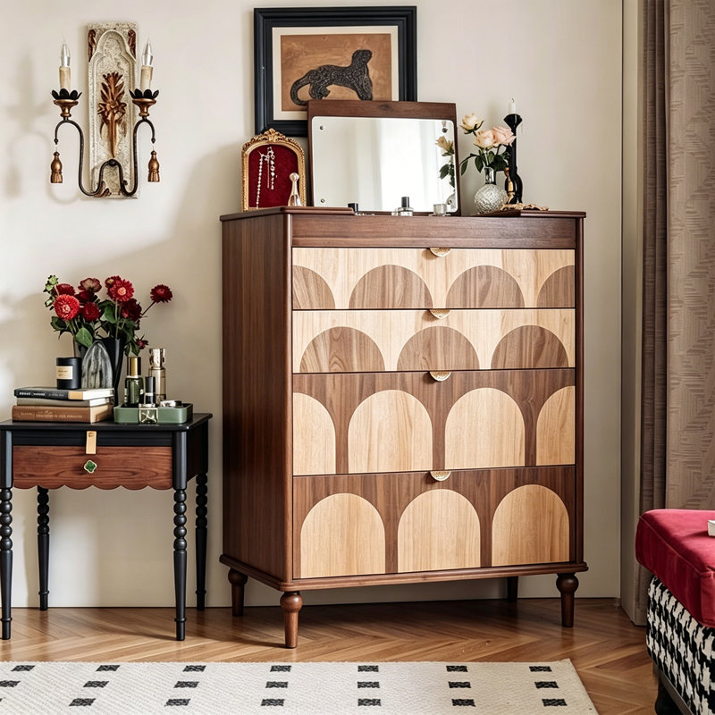 Commode décorative de salon de style américain