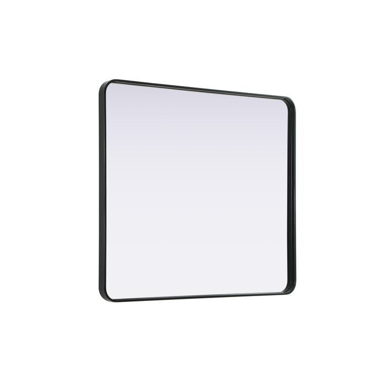 Erath Contour Metal Mirror, 40" x 36", Black