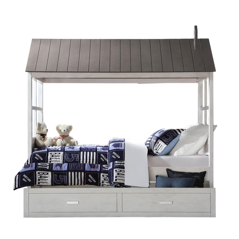 Lit simple en bois Kayzlynn