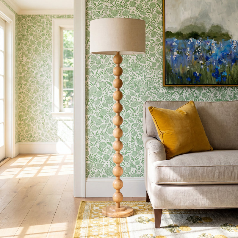 Levy 62" Floor Lamp, Natural