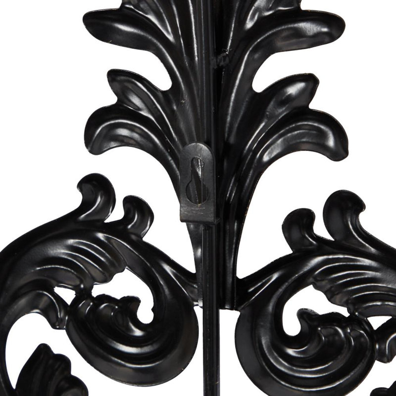 8.5'' H Metal Wall Wall Sconce, Black
