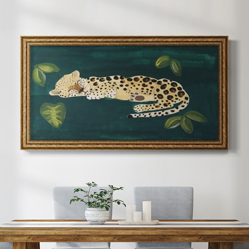 Lethargic Leopard II - reproduction de photo sur toile, H 21 po x l 37 po x P 2,5 po