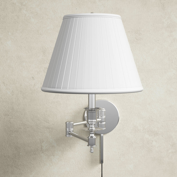 Lennon Single Light Dimmable Plug-in Swing Arm Sconce
