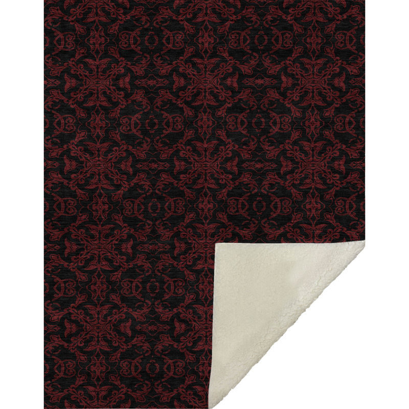 Jeté Sherpa ASB785 Addison, Rouge
