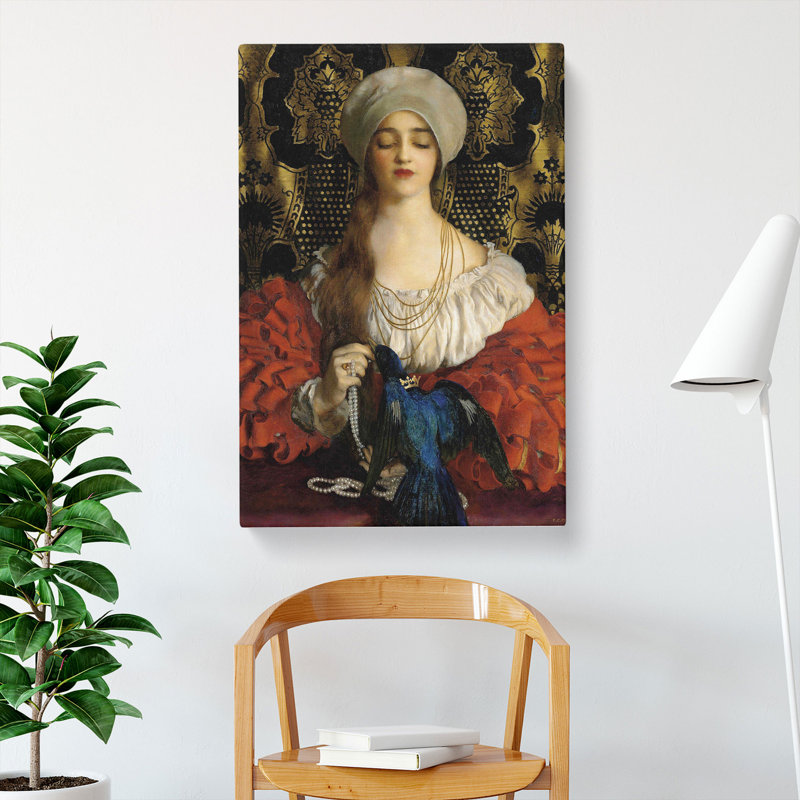 The Blue Bird by Frank Cowper Cadogan - Wrapped Canvas, 76cm H x 50cm W x 3cm D