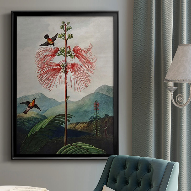Temple of Flora VIII, reproduction encadrée de qualité supérieure - prête à être accrochée, H 30,5 po x l 22,5 po x P 1 po