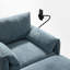 Fauteuil d'appoint rembourré avec repose-pieds avec rangement-343178774