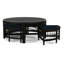 Raffles Rattan Cocktail Table with Benches-71441852-71441908