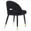 Chaises d'appoint arquées noires (ensemble de 2)-1914426297