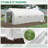 20' X 10' X 7' Walk-In Tunnel Greenhouse With Zippered Mesh Door & 8 Mesh Windows, Gardening Plant Hot House With Galvanized Steel Hoops, White-123626666-123626667