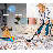 5X7 Geometric Area Rug - Beige-1322585439