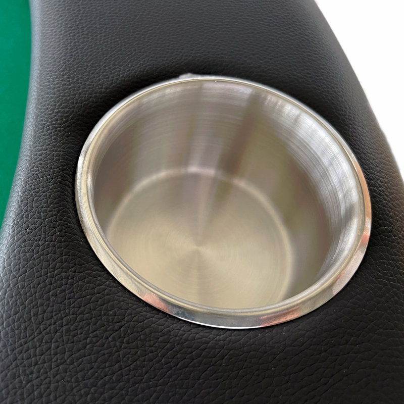 Table de poker pliable 94 po pour 10 joueurs Design, vert, Vert