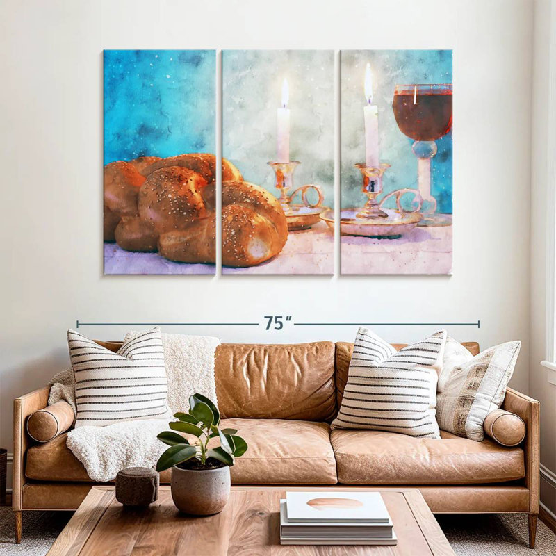 Challah And Wine, 42" H x 65" W