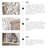 Retro White Solid Wood Freestanding Fireplace