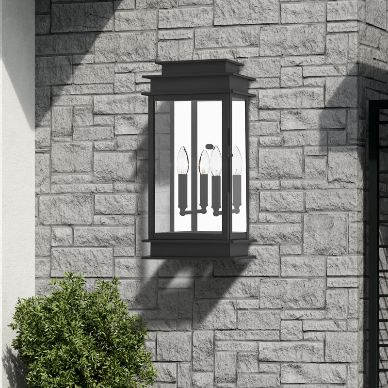 Cortana Wall Light, Black, 19" H x 9.5" W x 5.75" D