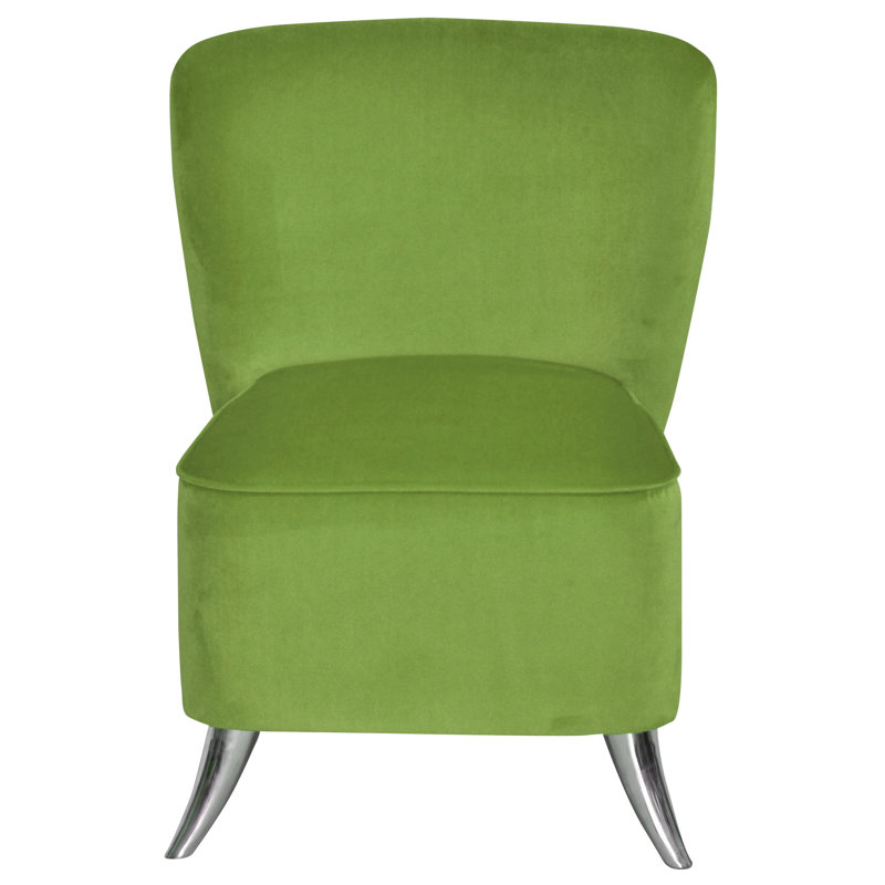 Pepi Upholstered Slipper Chair, Lime