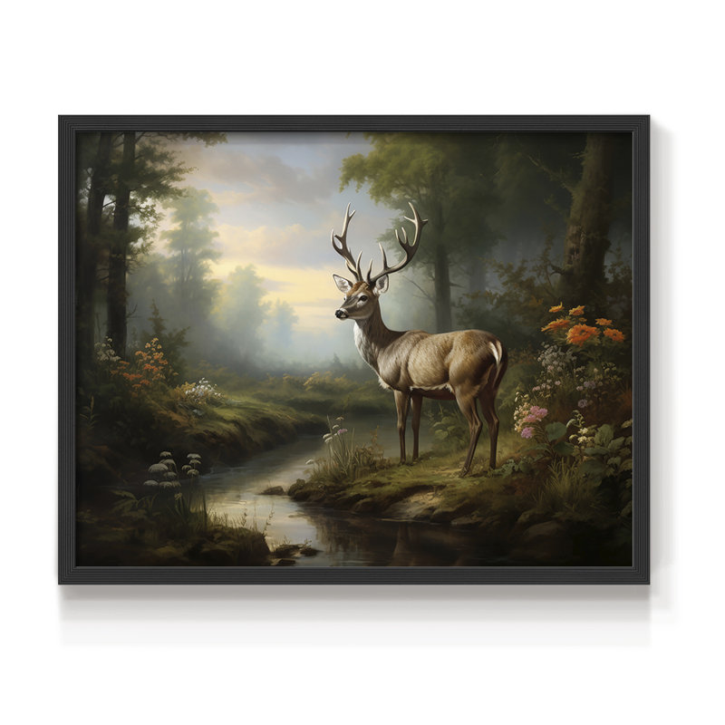 Faune, série XXII, reproduction encadrée, H 8 po x l 10 po, Noir