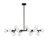 Jewellia 16-Light Dimmable Bubble Glass Sputnik Modern Linear Chandelier-305184211