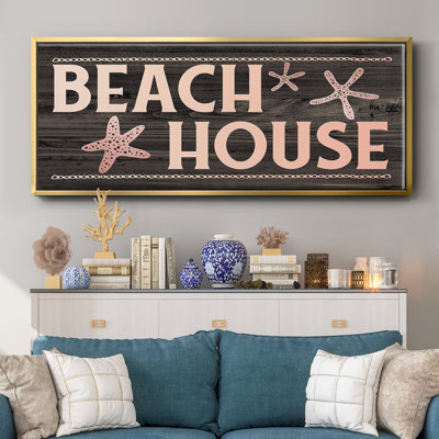 Plage, toile encadrée