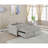 Lght Grey Tufted Cushion Pull-out Sleeper Sofa Bed
