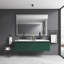 Miroir de salle de bain à DEL 84 x 48 po avec façade et rétroéclairage, miroir de meuble-lavabo mural avec cadre en aluminium, antibuée, mémoire, 3 couleurs, gradation continue