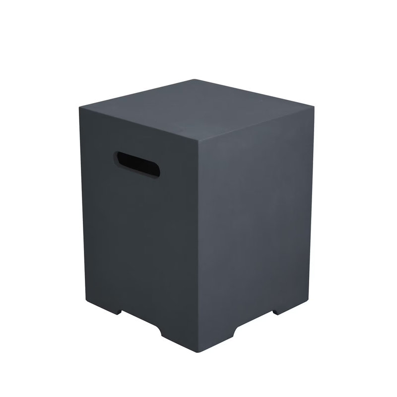 Elementi Dark Grey Square Propane Tank Cover | Wayfair