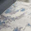 Tapis bleu / ivoire / gris à motif abstrait Sienna-875799013