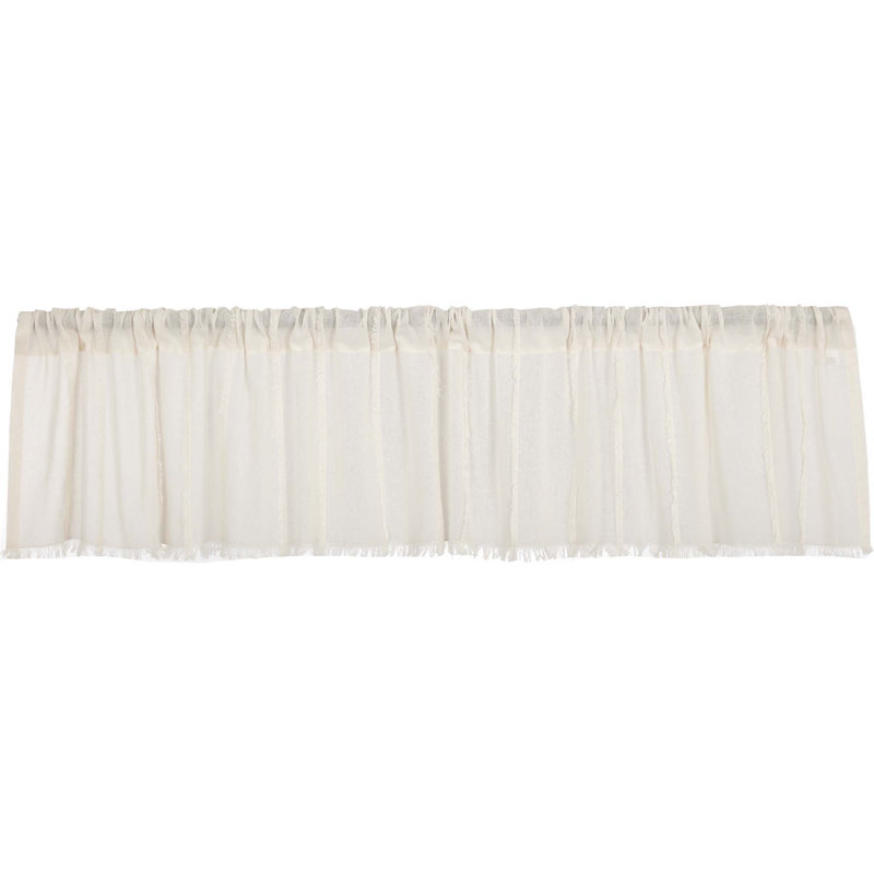 Nashali Cotton Tailored Window Valance, 90" W x 16" L