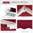 Patio Retractable Awning, Manual Exterior Sun Shade Deck Window Cover-114653750