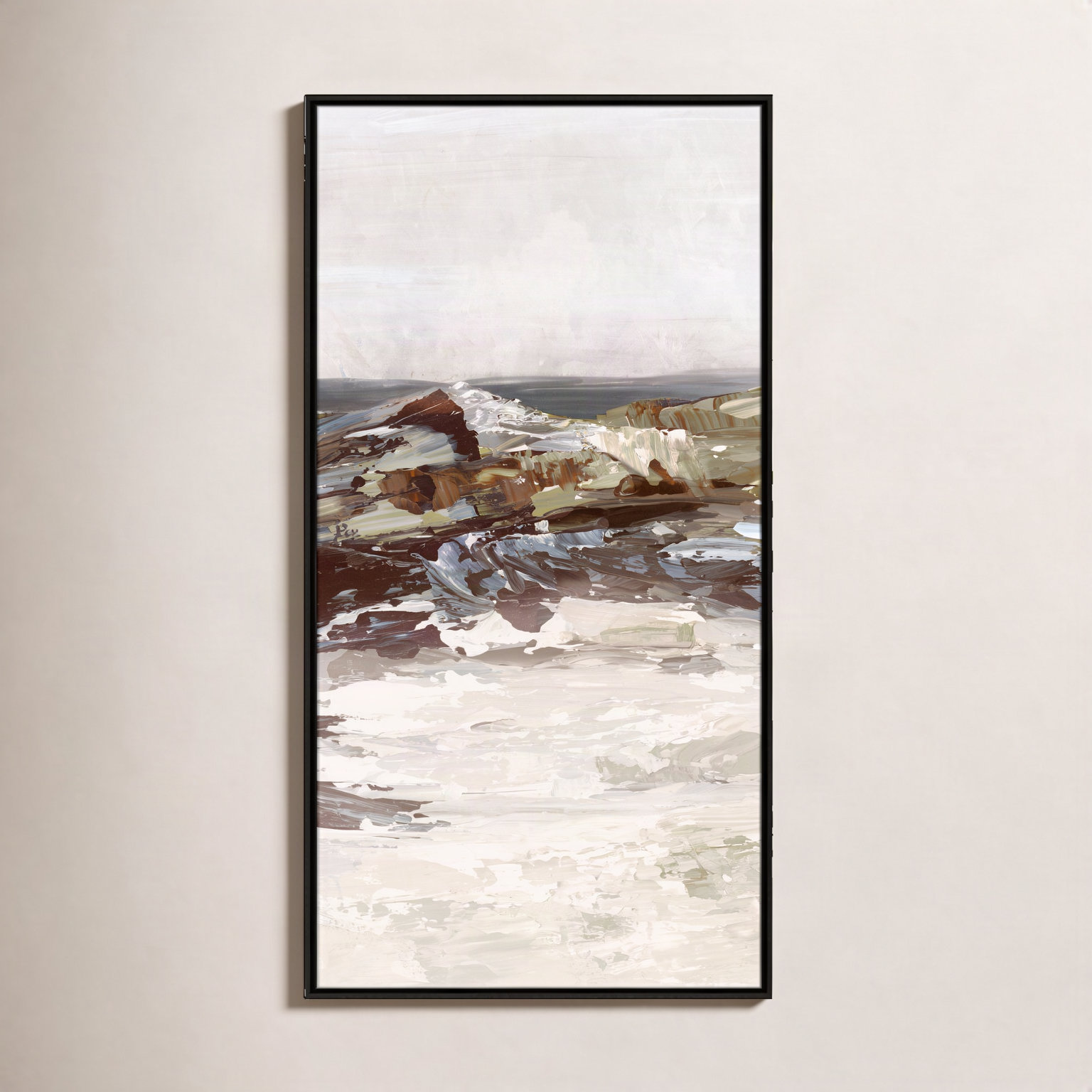 Conan "Stoney Peak" Print, 49.5" H x 25.5" W, Espresso